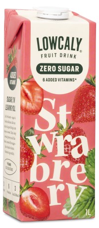 Miniatyrbild Lowcaly Fruktdryck, Strawberry, 1 L