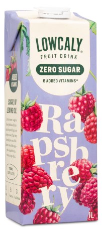 Miniatyrbild Lowcaly Fruktdryck, Raspberry, 1 L