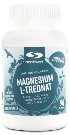 Healthwell Magnesium L-treonat, Kosttillskott - Healthwell