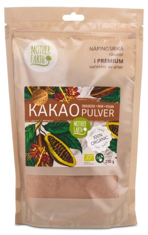 Mother Earth Pangoa Premium Kakaopulver Raw&Eko, Livsmedel - Mother Earth