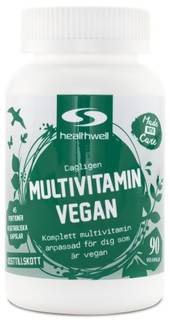 Healthwell Multivitamin Vegan, Kosttillskott - Healthwell