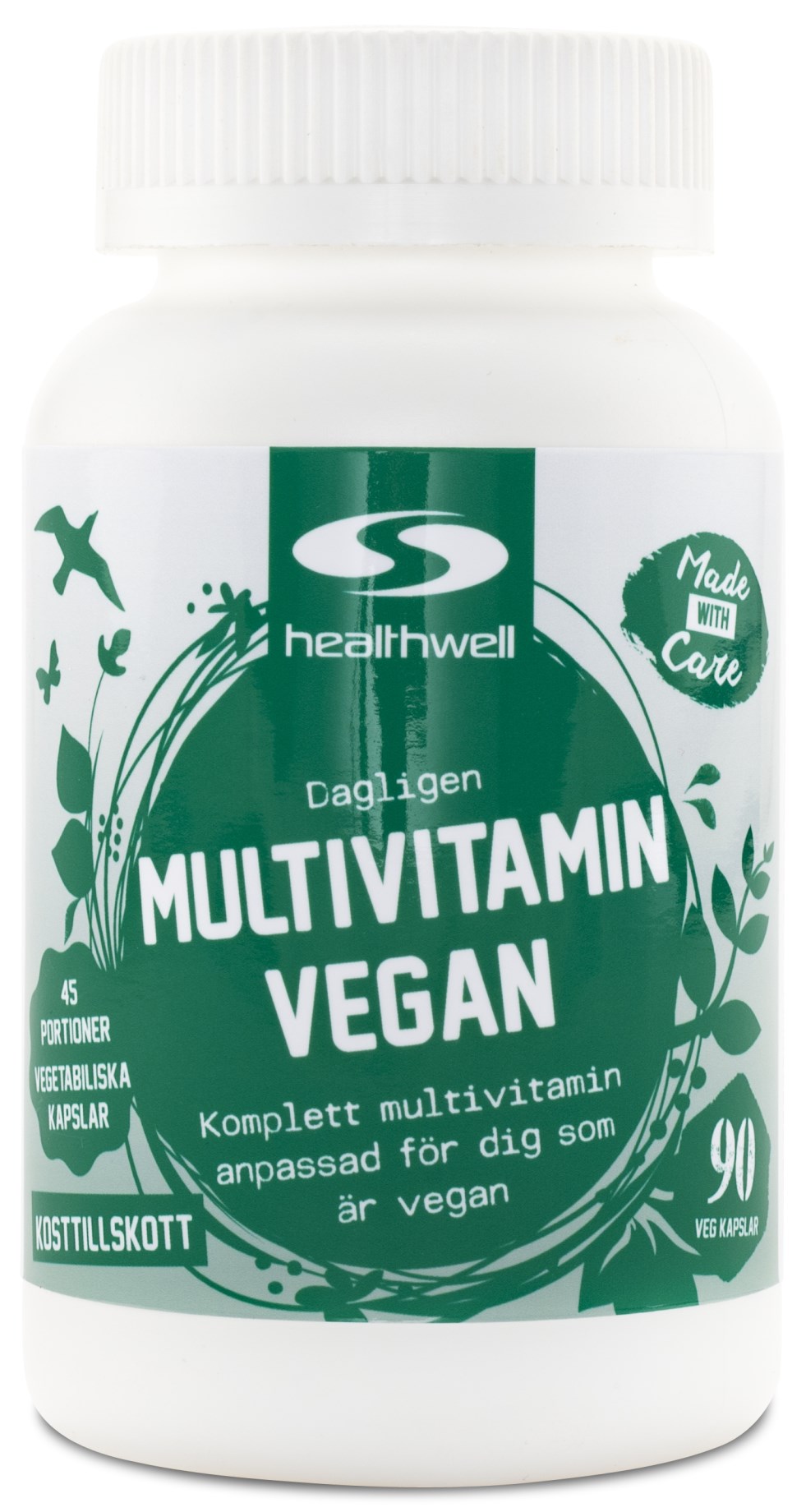 Healthwell Multivitamin Vegan - Bästa veganska multivitaminen