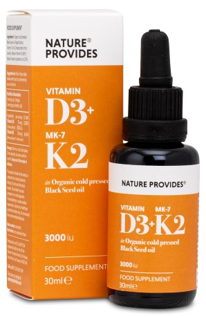 Miniatyrbild Nature Provides Vitamin D3+K2, 30 ml