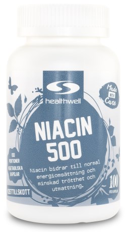 Healthwell Niacin 500, Kosttillskott - Healthwell