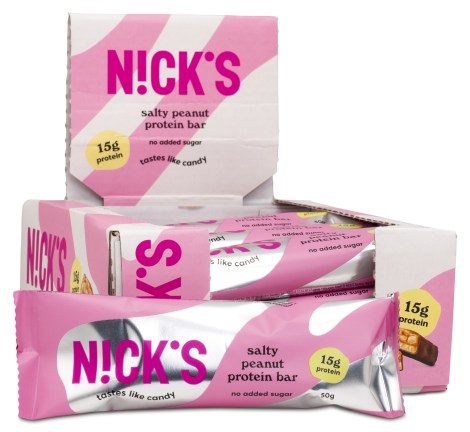 Miniatyrbild Nicks Protein Bar , Salty Peanut, 12-pack