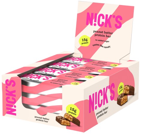 Miniatyrbild Nicks Protein Bar , Peanut butter, 12-pack