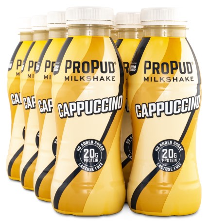 Miniatyrbild ProPud Protein Milkshake, Cappuccino, 8-pack