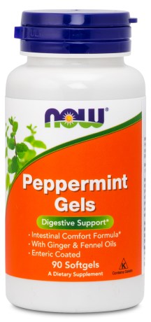 Miniatyrbild NOW Peppermint Gels, 90 kaps