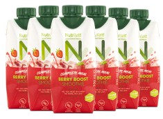 Miniatyrbild Nutrilett Less Sugar Smoothie, Berry Boost, 6-pack