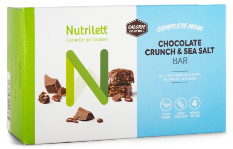 Miniatyrbild Nutrilett Smart Meal Bar 4-pack, Chocolate crunch & Seasalt, 4-pack