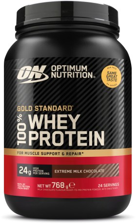 Miniatyrbild Optimum Nutrition 100% Whey Gold Standard, Extreme Milk Chocolate, 768 g