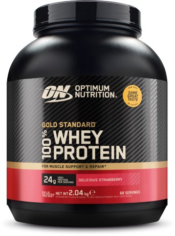 Miniatyrbild Optimum Nutrition 100% Whey Gold Standard, Jordgubb, 2 kg