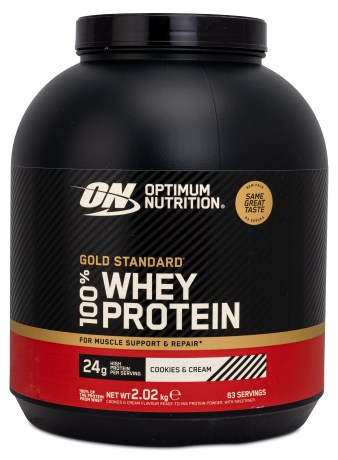 Miniatyrbild Optimum Nutrition 100% Whey Gold Standard, Cookie & Cream, 2 kg