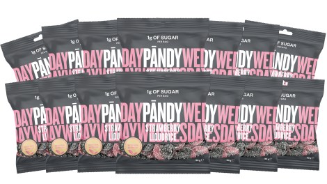 Miniatyrbild Pndy Candy, Strawberry/Liquorice, 14-pack