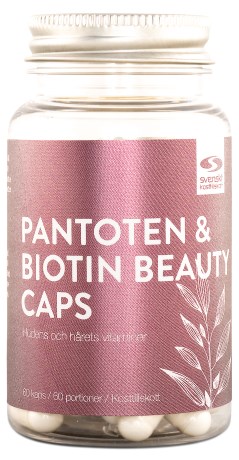 Pantoten & Biotin Beauty Caps, Vitamin & Mineraltillskott - Svenskt Kosttillskott