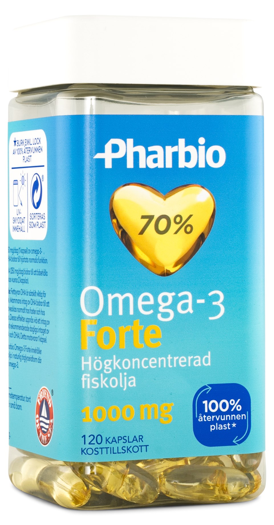 Pharbio Omega3 Forte Svenskt Kosttillskott