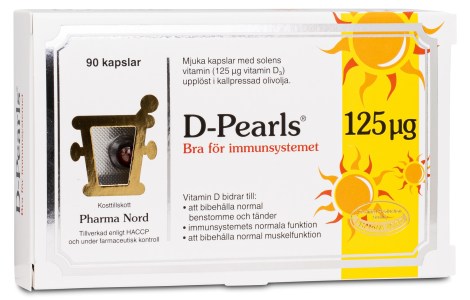 Miniatyrbild Pharma Nord D-Pearls 125 Ug, 90 kaps