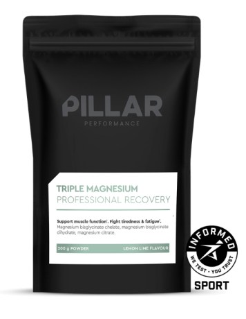 Miniatyrbild PILLAR Performance Triple Magnesium Powder, Lemon Lime, 200 g