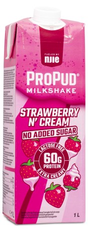 Miniatyrbild ProPud Big Protein Milkshake, Strawberry & Cream, 1 L