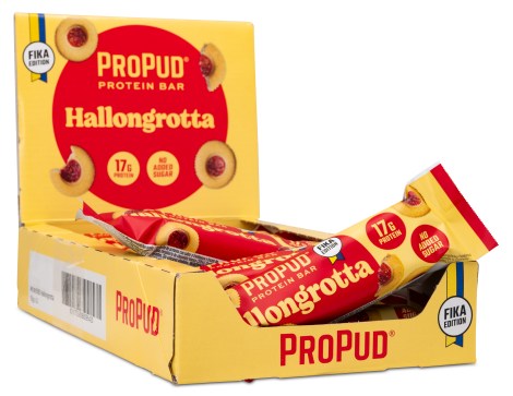 Miniatyrbild ProPud Protein Bar, Hallongrotta, 12-pack