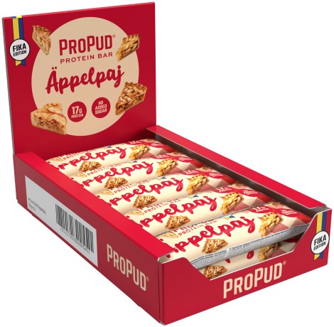 Miniatyrbild ProPud Protein Bar, �ppelpaj, 12-pack