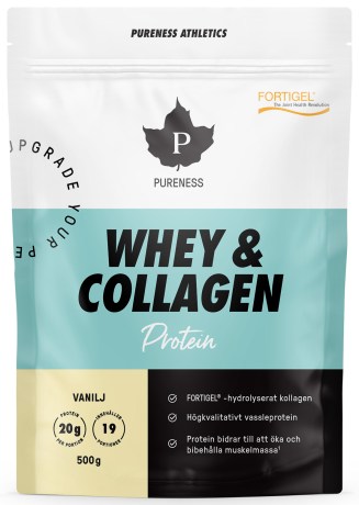 Miniatyrbild Pureness Athletics Whey & Collagen, Vanilj, 500 g