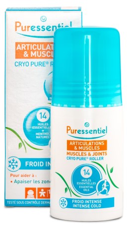 Puressentiel Muscles & Joints Cryo Pure Roller with 14 Essential, Rehab - Puressentiel