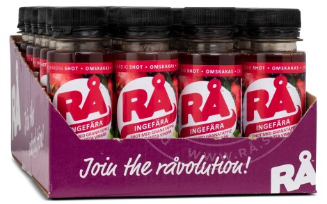 Miniatyrbild R� Ingef�rsshot m Smak, Granat�pple, 24-pack