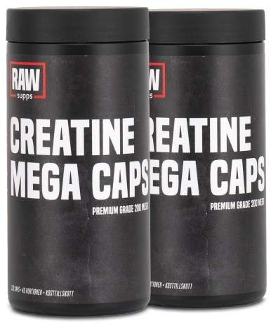 Miniatyrbild RAW Creatine Mega Caps, 240 kaps
