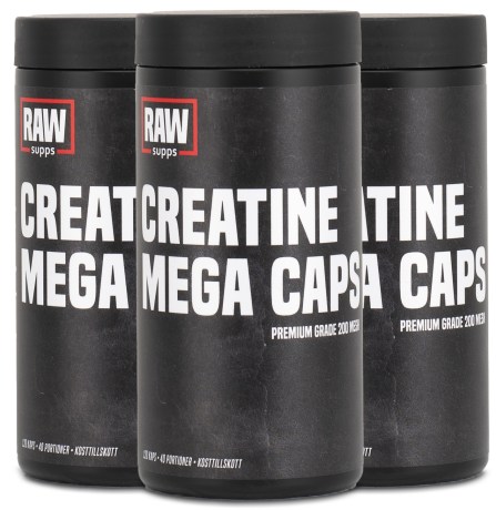 Miniatyrbild RAW Creatine Mega Caps, 360 kaps