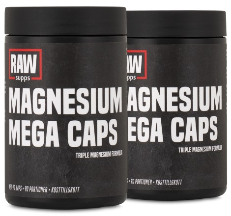 Miniatyrbild RAW Magnesium Mega Caps, 180 kaps