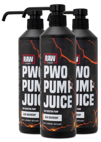 Miniatyrbild RAW PWO Pump Juice, Blue raspberry, 1500 ml