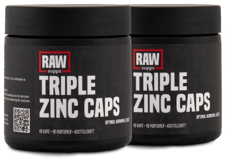Miniatyrbild RAW Triple Zinc Caps, 180 kaps