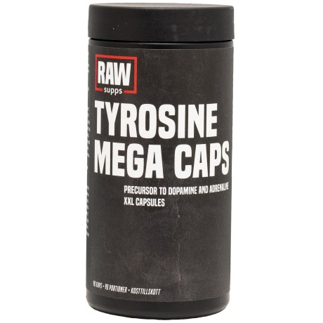 Miniatyrbild RAW Tyrosine Mega Caps, 90 kaps