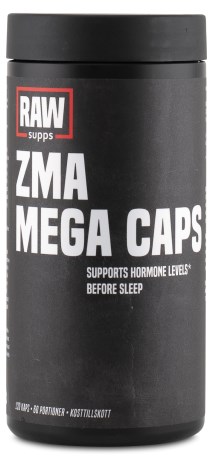 RAW ZMA Mega Caps, Vitamin & Mineraltillskott - Svenskt Kosttillskott