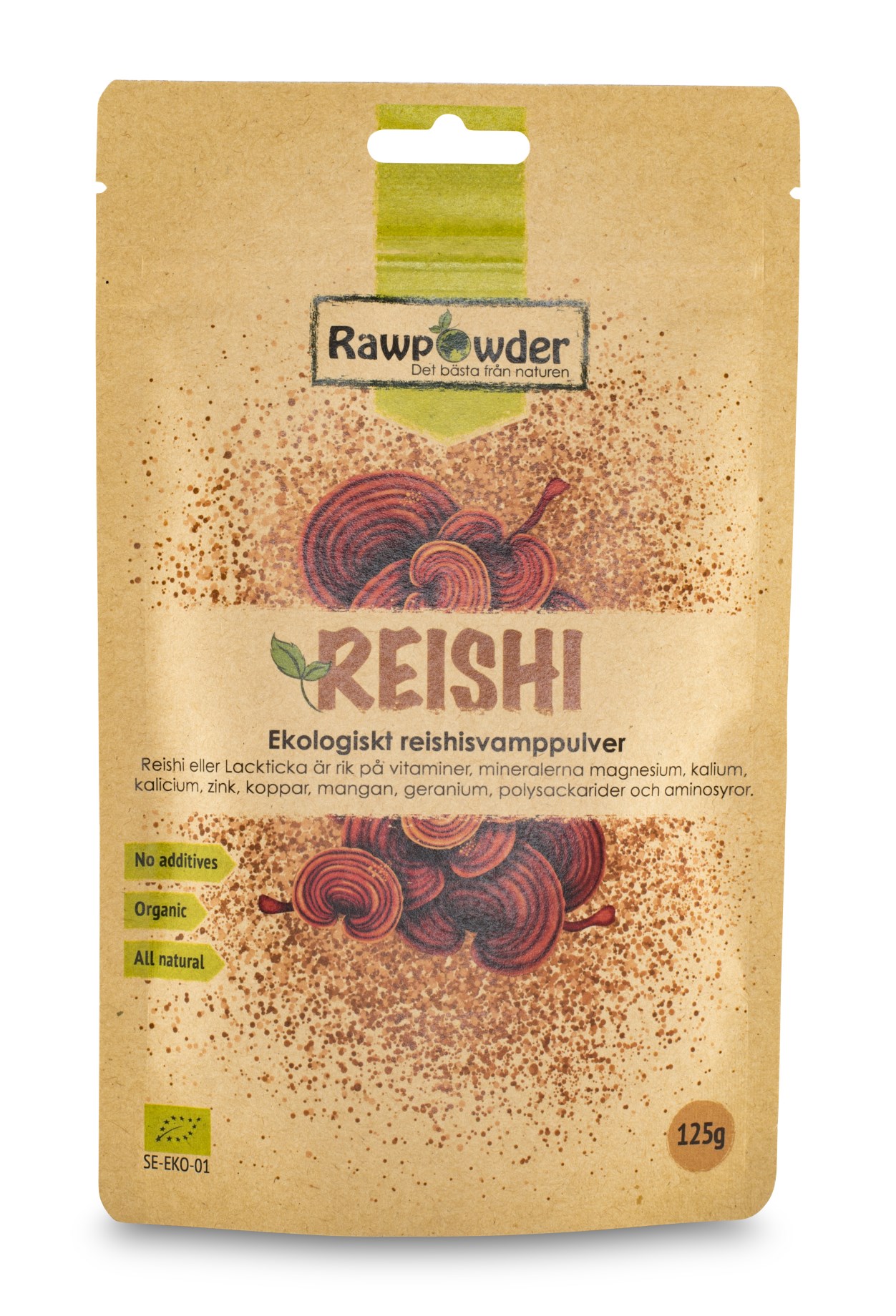 RawPowder Reishi Svamppulver - Populärast