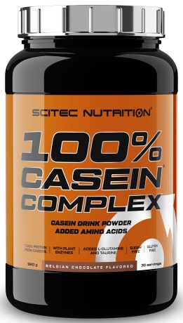 Miniatyrbild Scitec 100% Casein Complex, Belgian Chocolate, 980 g