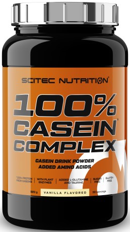 Miniatyrbild Scitec 100% Casein Complex, Vanilla, 980 g