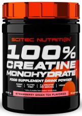 Miniatyrbild Scitec 100% Creatine Monohydrate, Strawberry Green Tea, 300 g
