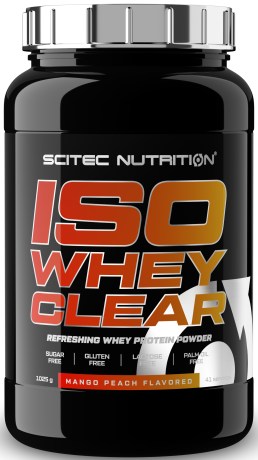 Miniatyrbild Scitec Iso Whey Clear, Mango/Peach, 1025 g