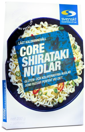 Core Shirataki Nudlar, Viktkontroll & diet - Svenskt Kosttillskott