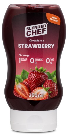 Miniatyrbild Slender Chef Syrup, 350 ml, Strawberry