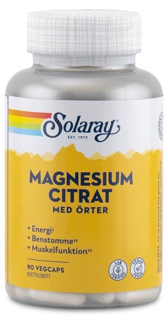 Solaray Magnesium Citrate, Vitamin & Mineraltillskott - Solaray