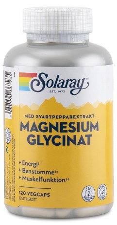 Solaray Magnesium Glycinat, Vitamin & Mineraltillskott - Solaray