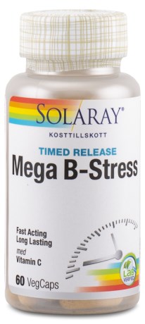 Solaray Mega B-Stress, Vitamin & Mineraltillskott - Solaray