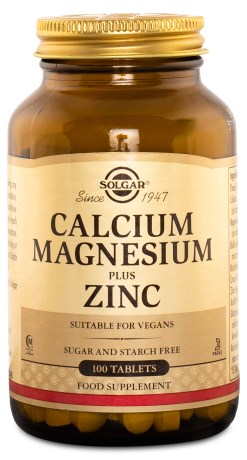 Solgar Calcium Magnesium Plus Zinc, Vitamin & Mineraltillskott - Solgar