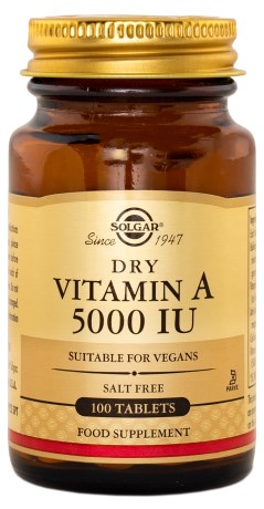 Solgar Dry Vitamin A 5000 IU, Kosttillskott - Solgar