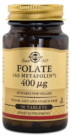 Solgar Folat Metafolin 400mcg, Kosttillskott - Solgar