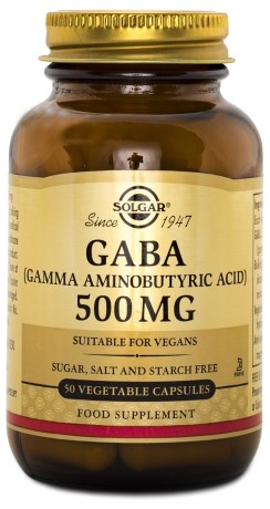 Solgar GABA 500 mg, Kosttillskott - Solgar