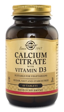 Solgar Kalciumcitrat med Vitamin D3, Kosttillskott - Solgar